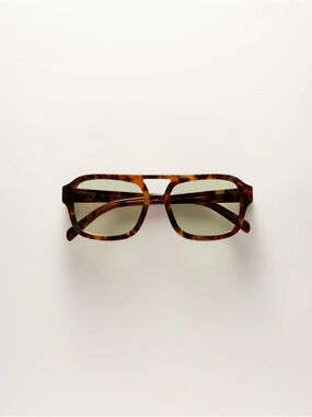 VEHLA Tortoiseshell Square Sunglasses - Brown DIXIE - TORT/SAGE